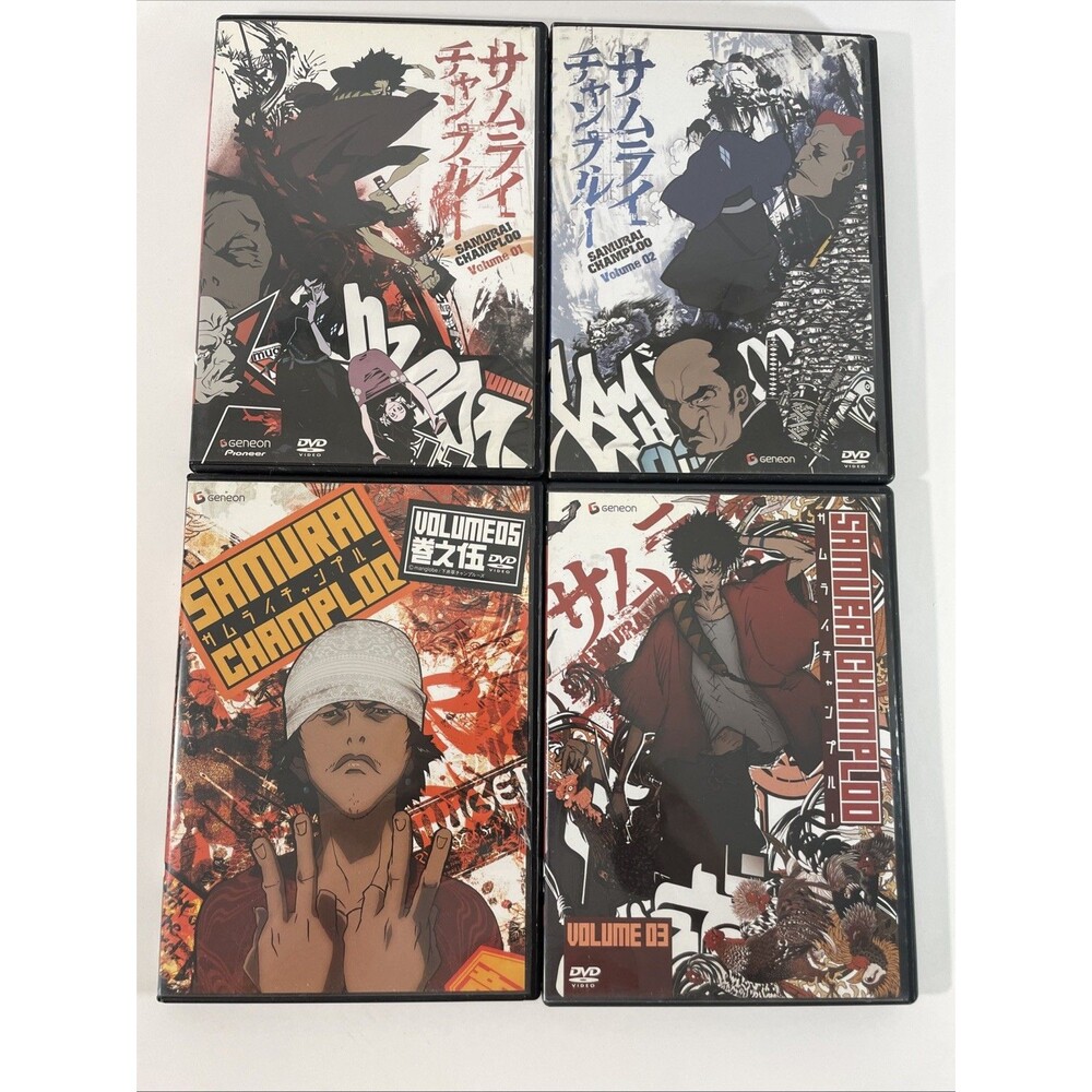 Samurai Champloo DVD Vol. 1, 2, 3 & 5 Geneon Pioneer Widescreen Anime